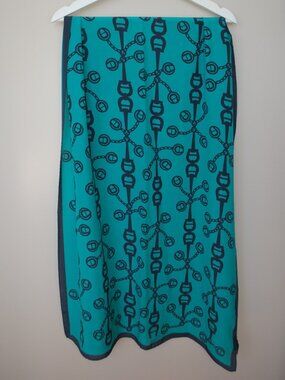 Etienne Aigner rectangular silk scarf